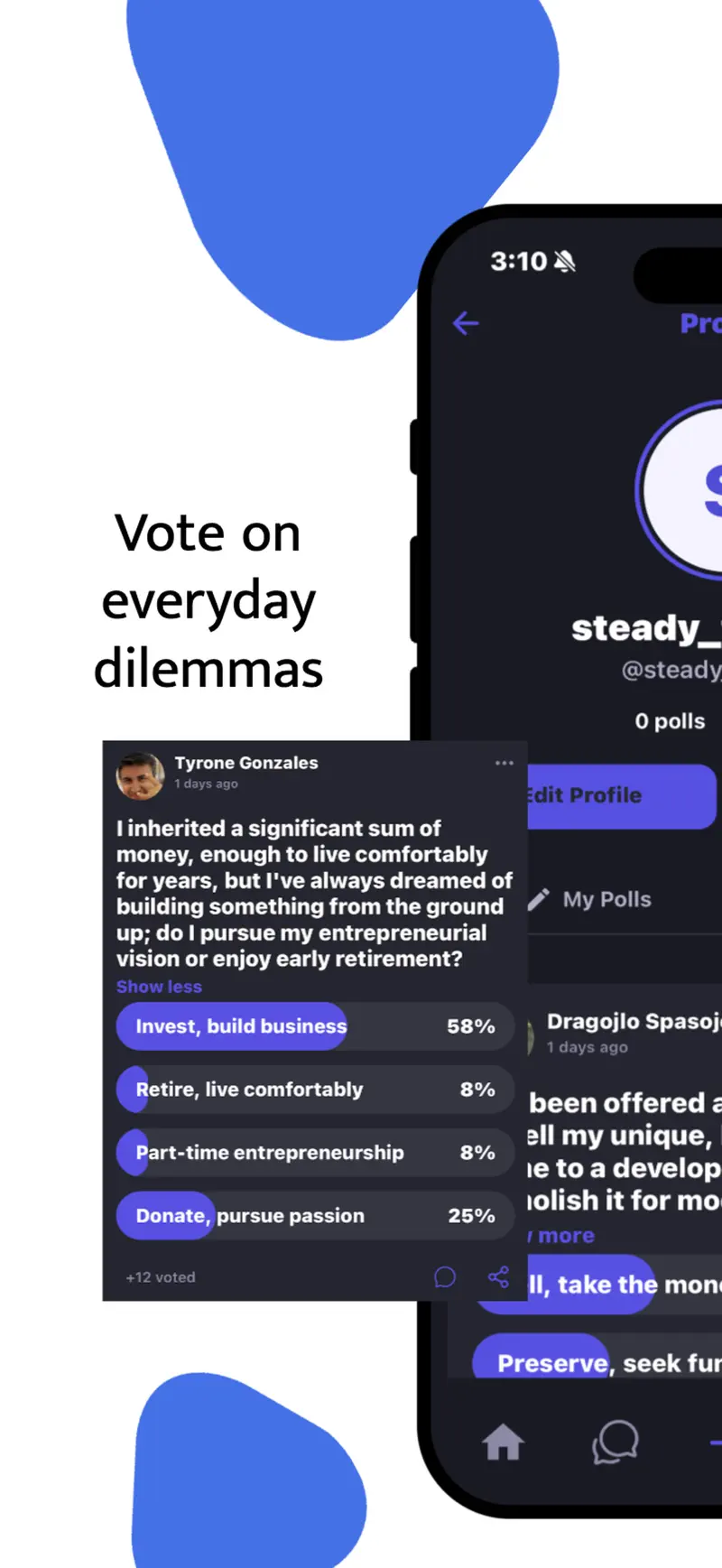 AsQkme – Social Polls Matching screenshot