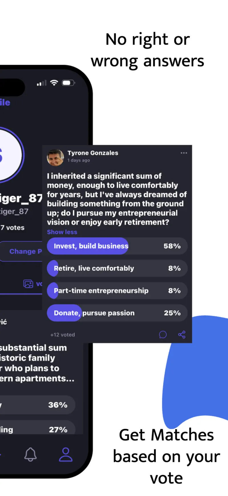 AsQkme – Social Polls Matching screenshot